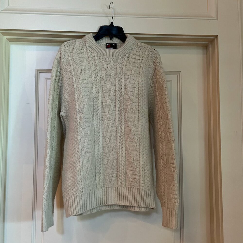 Vintage - Robert Bruce - Sweater - Cream - Heavy Knit - Sz XL